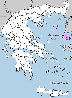 Hellas Lesvos map